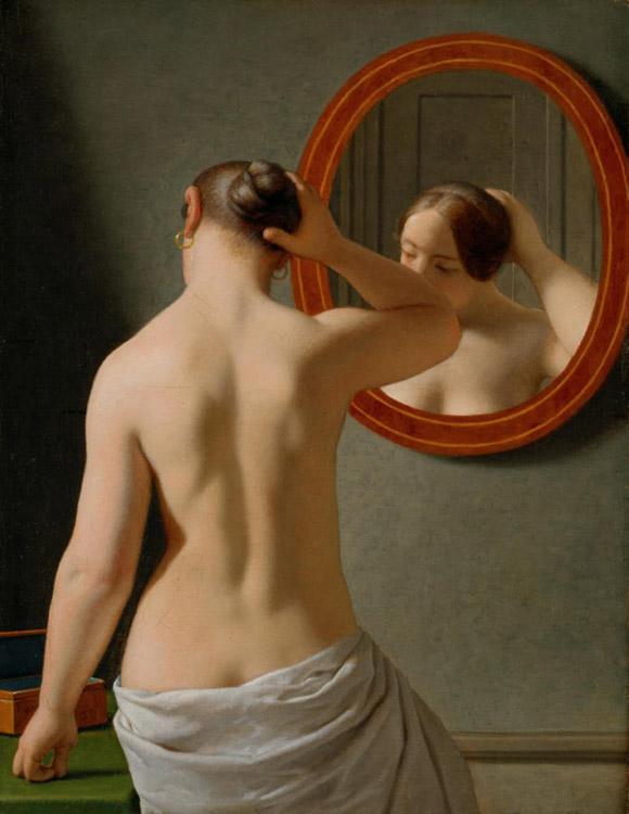 Christoffer Wilhelm Eckersberg Nude (Morning Toilette) (mk09) oil painting picture